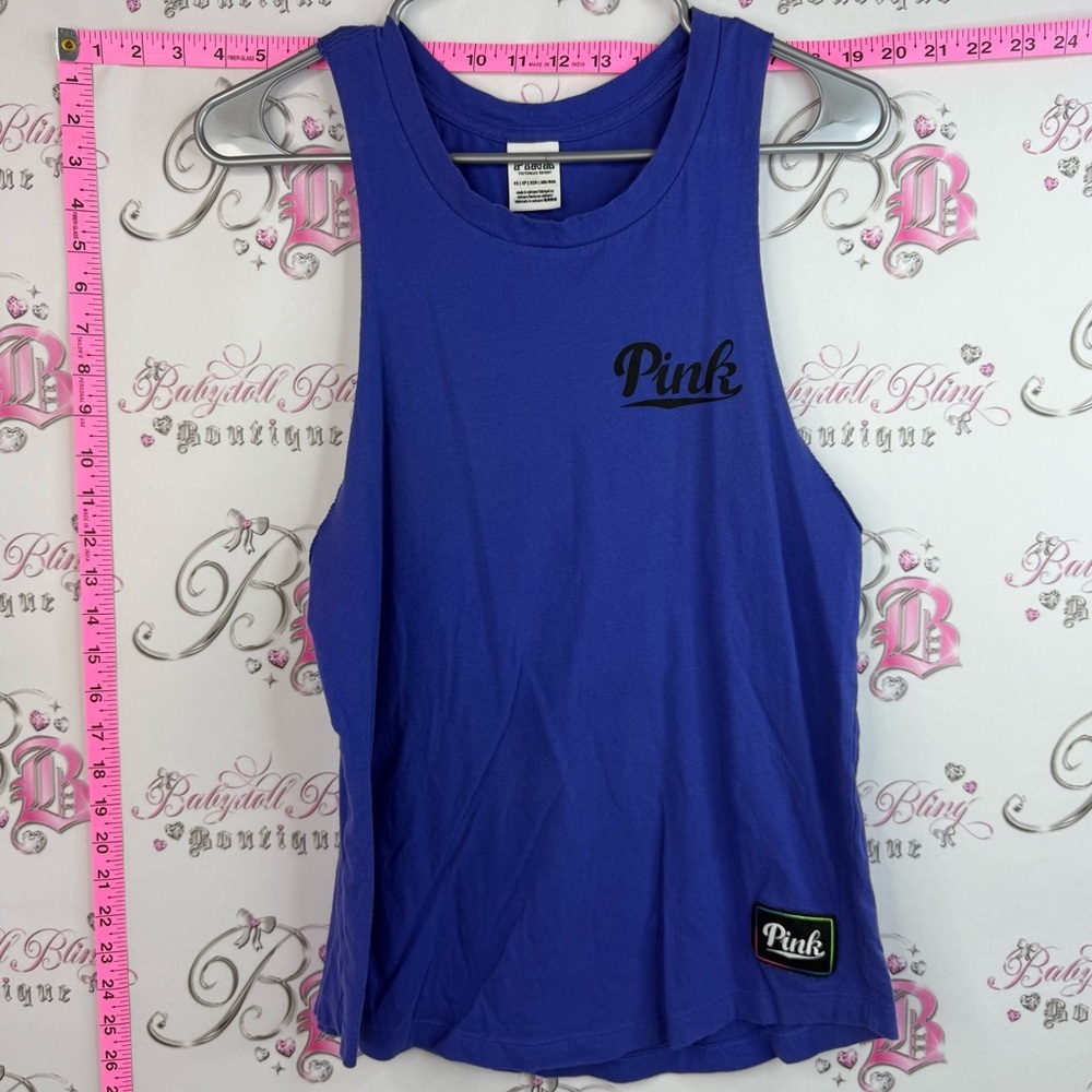 PINK Victoria's Secret tank top purple Royal Blue Sleeveless Tank